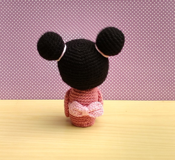 Kokeshi Hanako Amigurumi - Imagem 3