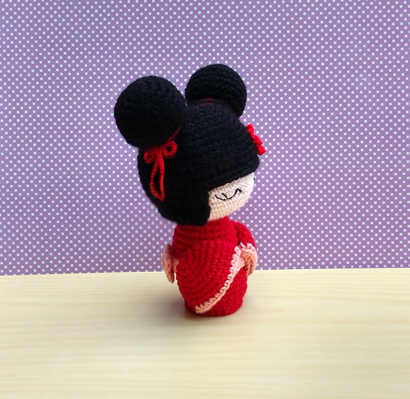 Kokeshi Sayuri Amigurumi - Imagem 3