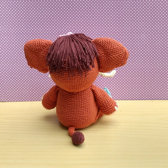 Mamute Amora Amigurumi - Imagem 4