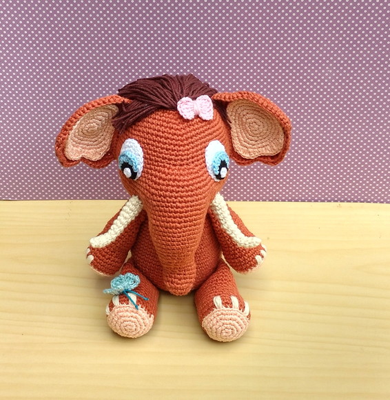 Mamute Amora Amigurumi - Imagem 5