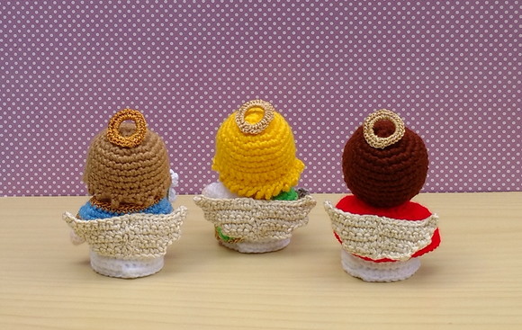 Mini Arcanjos ( São Gabriel São Rafael São Miguel) Amigurumi - Imagem 3