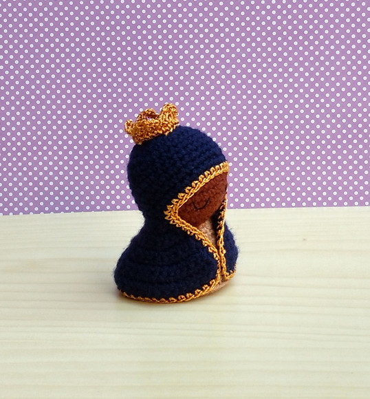 Mini Nossa Senhora Aparecida Amigurumi - Imagem 2