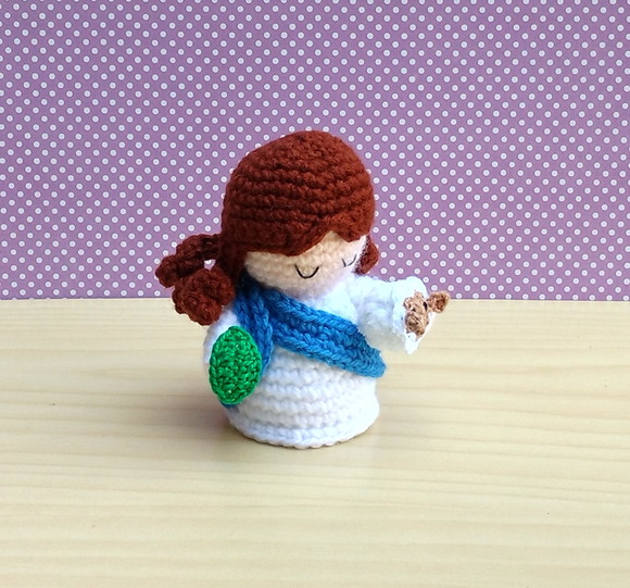 Mini Santa Inês Amigurumi - Imagem 2