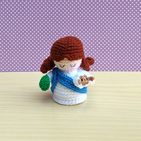 Mini Santa Inês Amigurumi