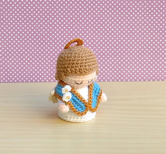 Mini São Gabriel Arcanjo Amigurumi