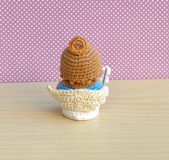 Mini São Gabriel Arcanjo Amigurumi - Imagem 3