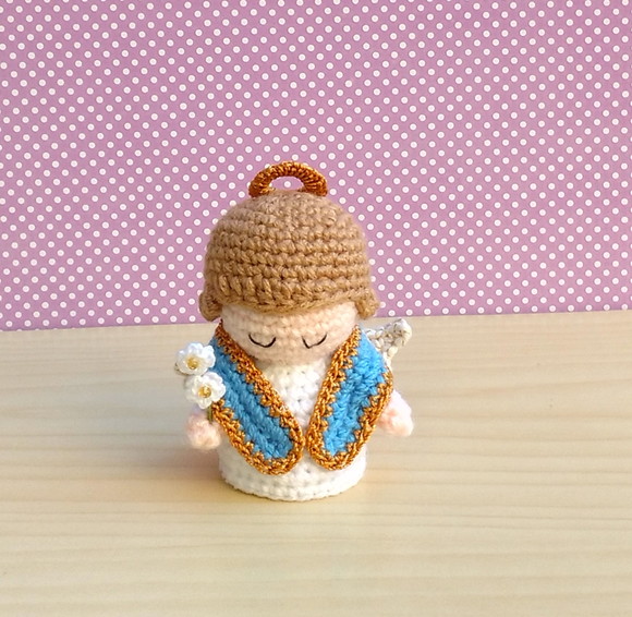 Mini São Gabriel Arcanjo Amigurumi - Imagem 2
