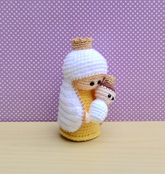 Nossa Senhora Achiropita Amigurumi - Imagem 2