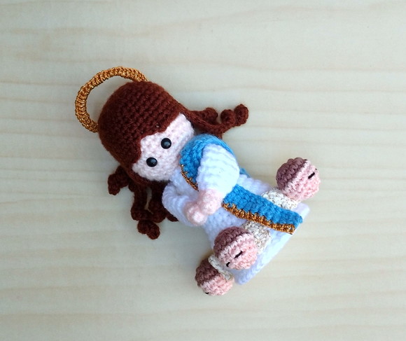 Nossa Senhora da Conceição (Imaculada Conceição) Amigurumi - Imagem 4