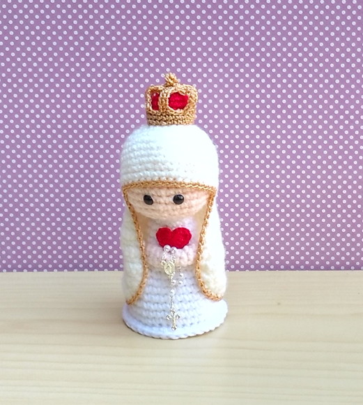 Nossa Senhora de Fátima Amigurumi - Imagem 2