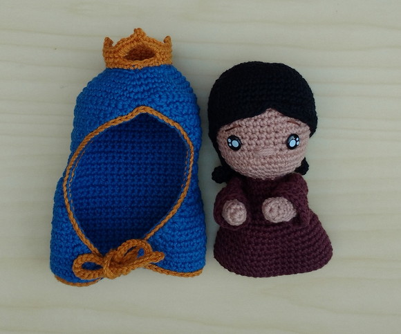 Nossa Senhorinha Aparecida Baby Amigurumi - Imagem 4