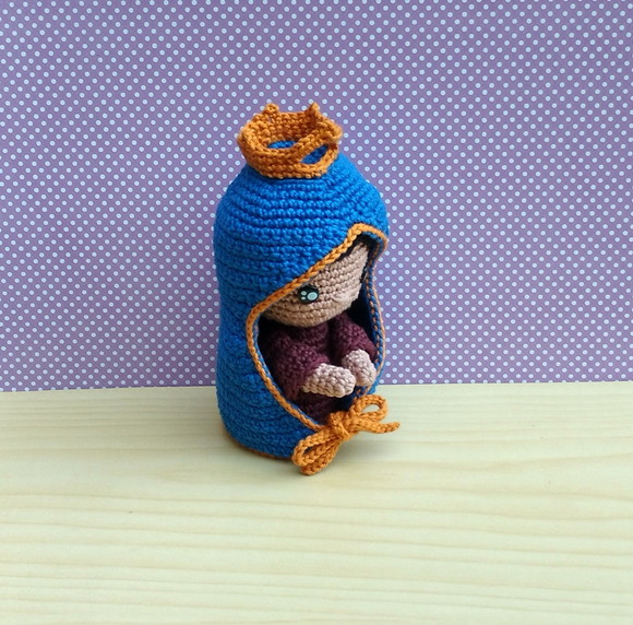 Nossa Senhorinha Aparecida Baby Amigurumi - Imagem 3