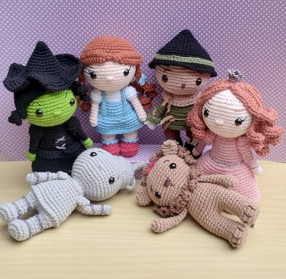 Combo Oz Amigurumi com 6 Personagens