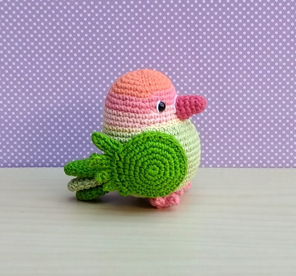 Pássaro do Amor Love Amigurumi - Imagem 2