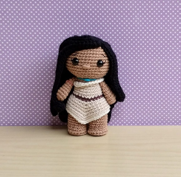 Kit Pocahontas e Meeko Amigurumi - Imagem 2