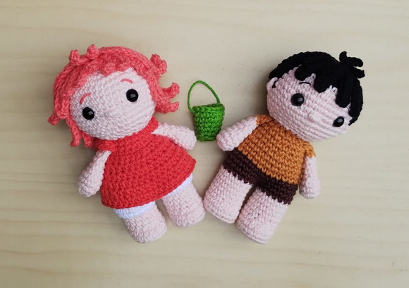 Ponyo e Sosuke Amigurumi - Imagem 3