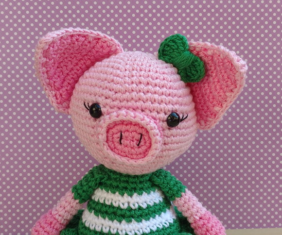 Porquinha Duda Amigurumi - Imagem 3