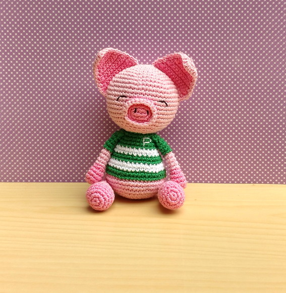 Porquinho Peppo Amigurumi