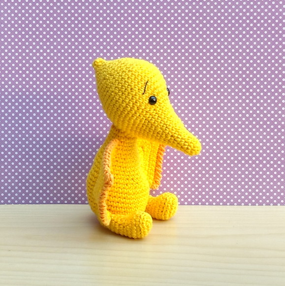 Dinossauro Pterodáctilo Pedro Amigurumi - Imagem 2