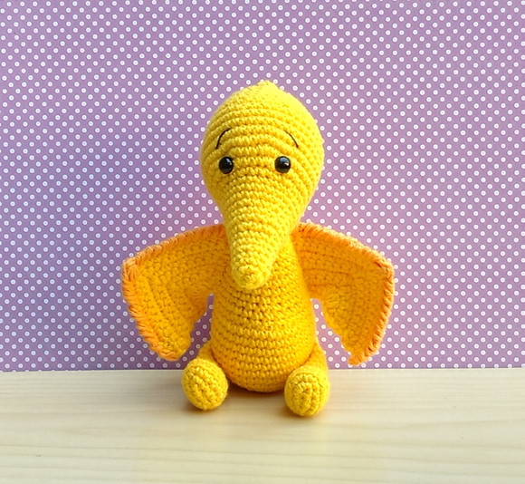 Dinossauro Pterodáctilo Pedro Amigurumi