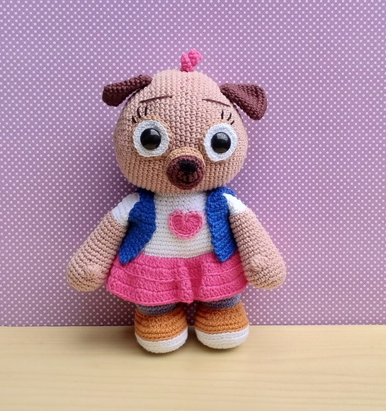 Pug Chip Amigurumi