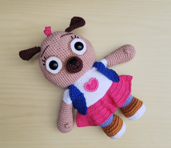 Pug Chip Amigurumi - Imagem 3