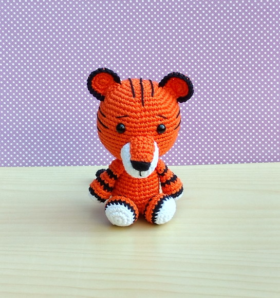 Safári Baby - Tigre Orange Amigurumi