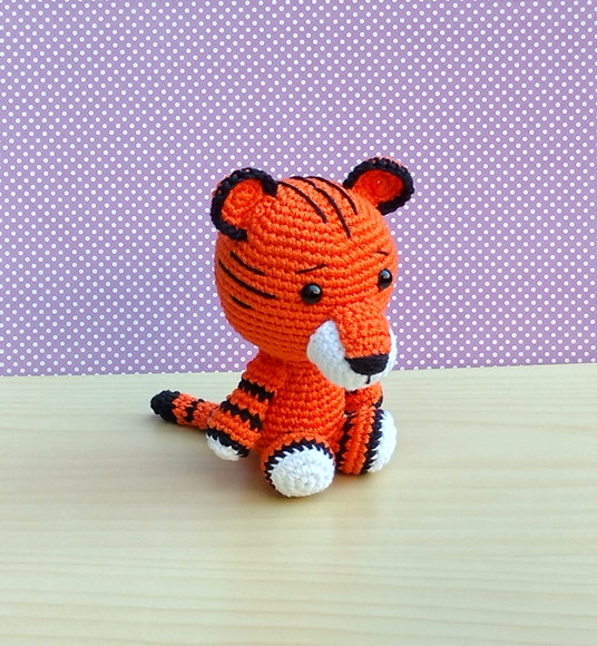 Safári Baby - Tigre Orange Amigurumi - Imagem 2