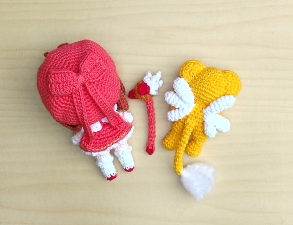 Kit Sakura Card Captors e Kero-chan Amigurumi - Imagem 3