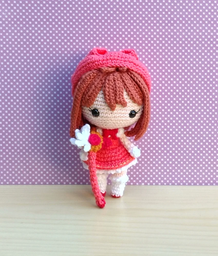 Kit Sakura Card Captors e Kero-chan Amigurumi - Imagem 4