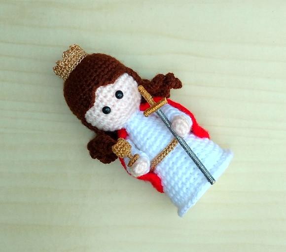 Santa Bárbara Amigurumi - Imagem 4
