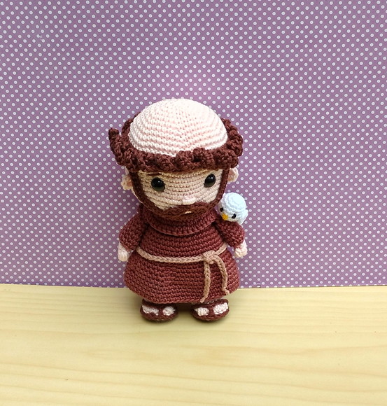 São Chiquinho ( São Francisco ) Amigurumi - Imagem 4