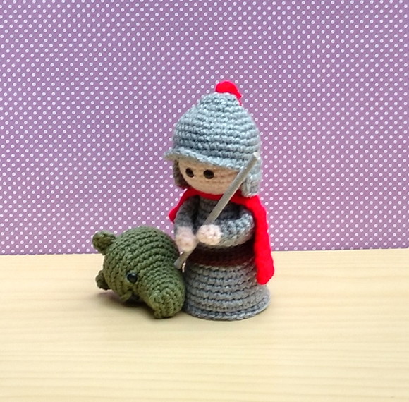 São Jorge Amigurumi - Imagem 2