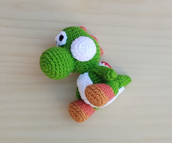 Dinossauro Yoshi Chibi Amigurumi - Imagem 4