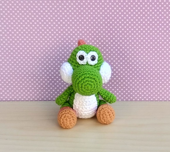 Dinossauro Yoshi Chibi Amigurumi - Imagem 3