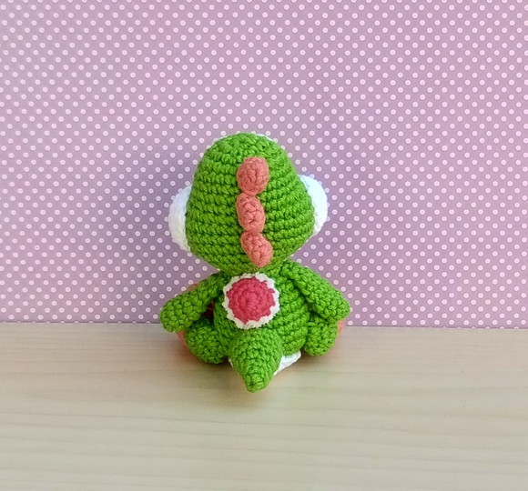 Dinossauro Yoshi Chibi Amigurumi - Imagem 2