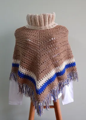 Poncho de Crochê Ambar