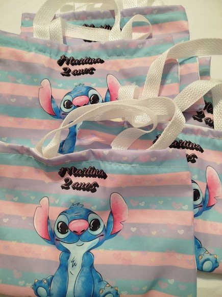 Bolsa Ecobag Stitch Personalizada! - Imagem 4