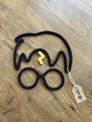 Decoração de parede Harry Potter em tricotin