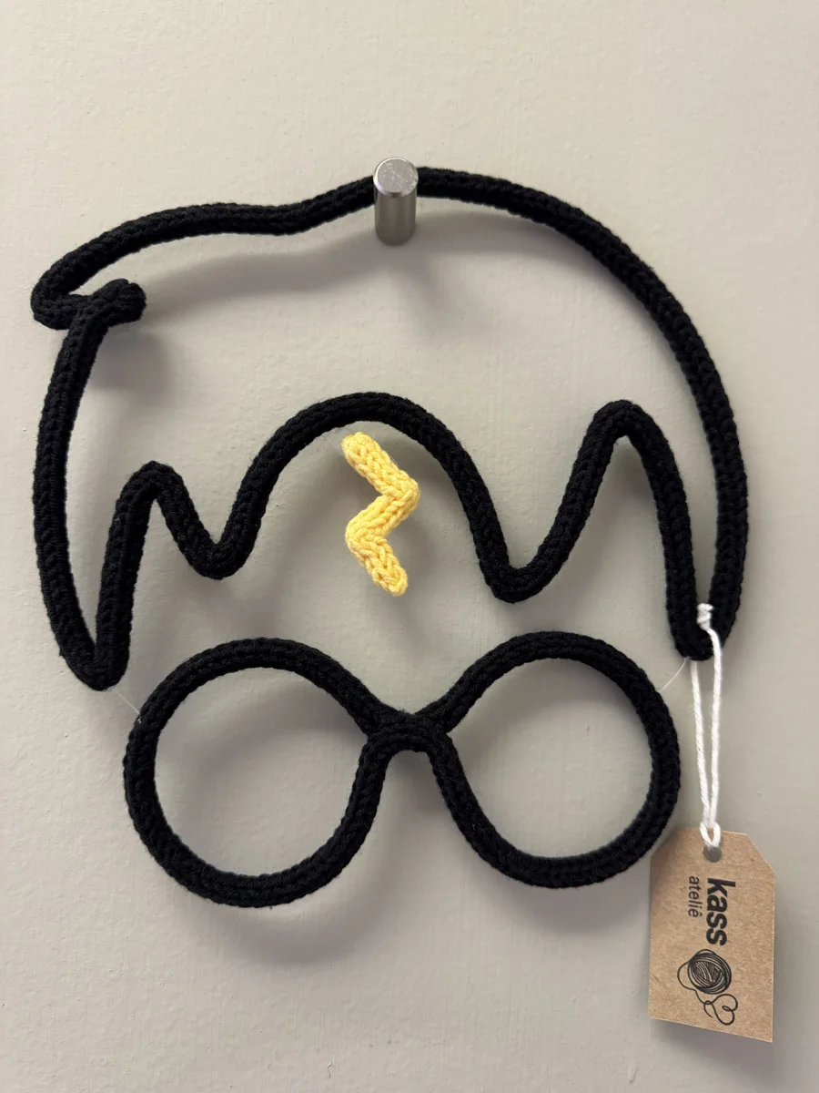 Decoração de parede Harry Potter em tricotin - Imagem 3