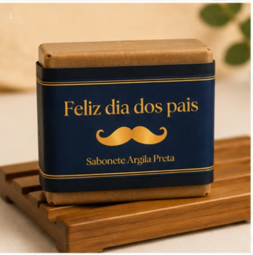 Kit Dia dos Pais Personalizado com Porta Cartão, Sabonete Detox e Aromatizador | Presente Masculino - Imagem 8