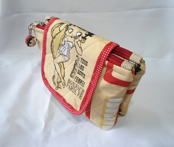 12. Necessaire em Tecido com Dois Compartimentos - Imagem 4