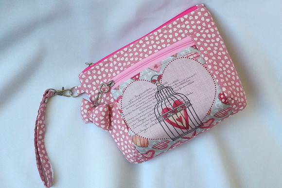 130. Necessaire em tecido e com Pence - Imagem 3