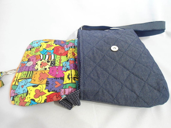8. Bolsa Tiracolo em Tecido e Jeans - Imagem 3