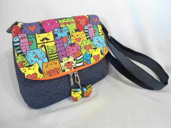 8. Bolsa Tiracolo em Tecido e Jeans - Imagem 2