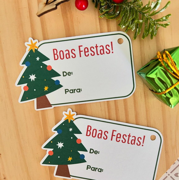 Tag de Natal - De/para