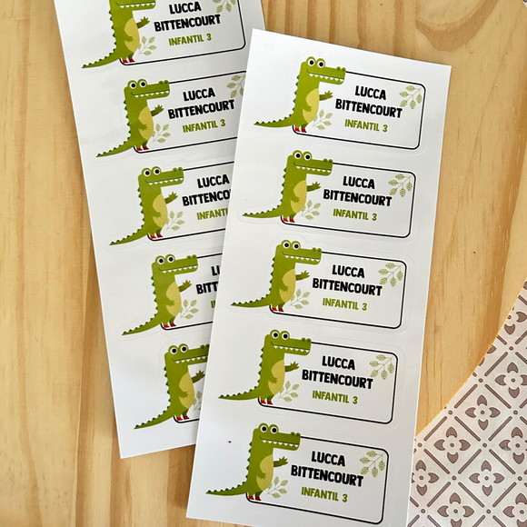 Kit Etiqueta Escolar Personalizada - 135 Etiquetas