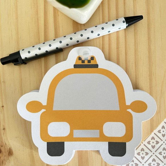 Bloco de Notas Táxi Amarelo
