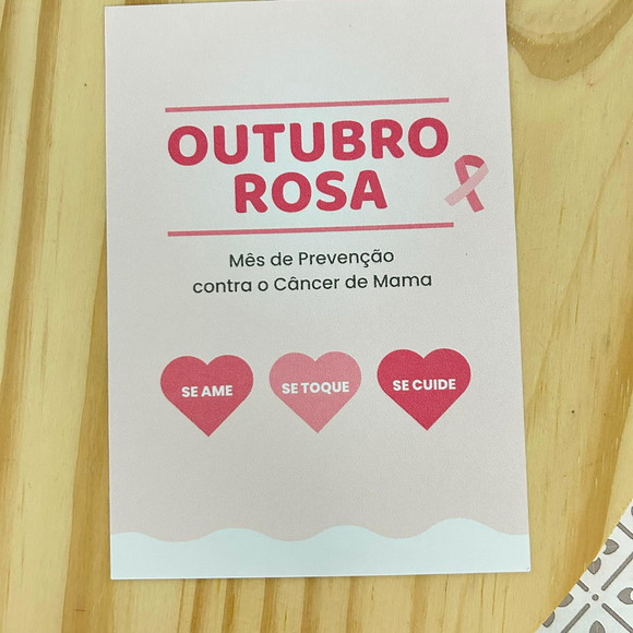 Postal Outubro Rosa Personalizado