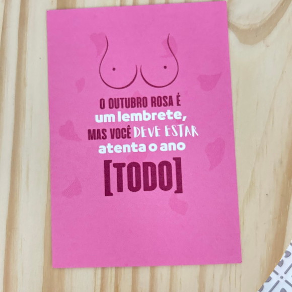 Postal Outubro Rosa Personalizado